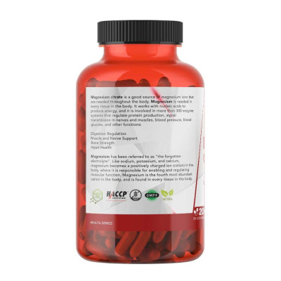 Magnezijum citrat 200 kapsula – THE Nutrition | Poručite online