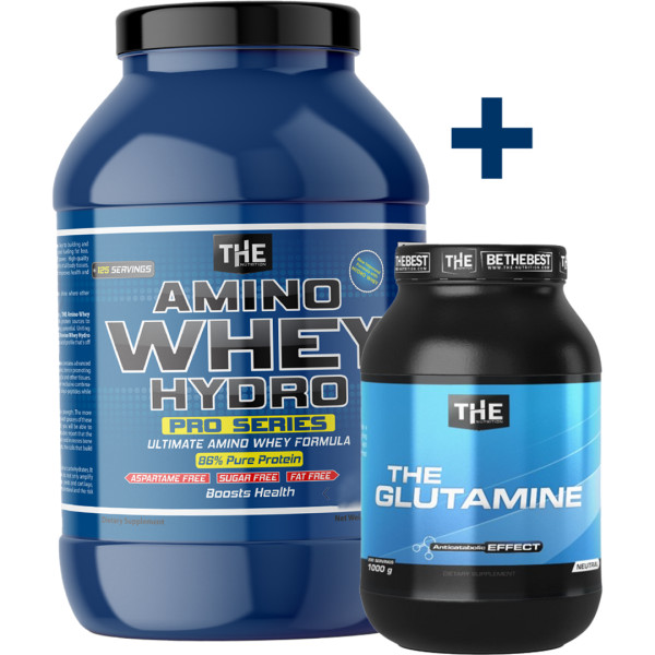 THE NUTRITION XXL PAKET - THE Amino WHEY HYDRO 3.5kg + Glutamine 1kg