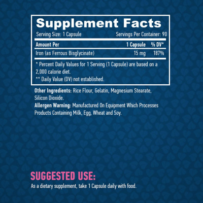 HAYA Chelated Iron 15mg - 90 Kapsula