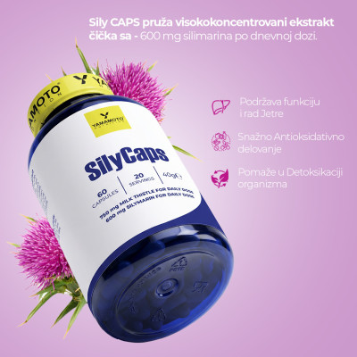 Sily CAPS – Milk Thistle, 60 kapsula YAMAMOTO NUTRITION