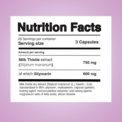 Sily CAPS – Milk Thistle, 60 kapsula YAMAMOTO NUTRITION