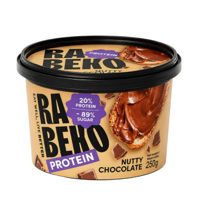 Protein Choco Rabeko 250g – Čokoladni namaz sa 20% proteina, manje šećera