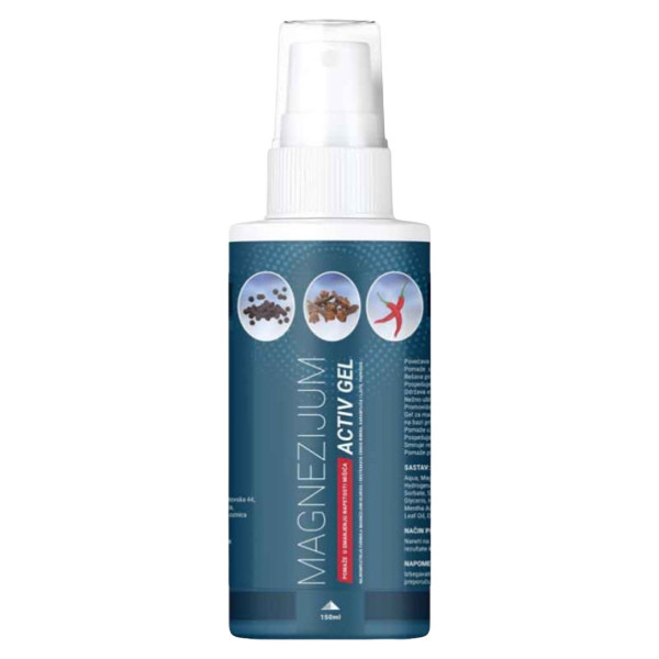 Magnezijum Activ Gel 150ml – Za bolove u mišićima i zglobovima
