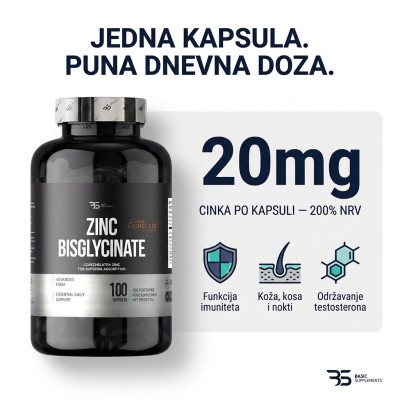 Cink Bisglicinat 20 mg CoreChelate®  | Zinc Bisglycinate